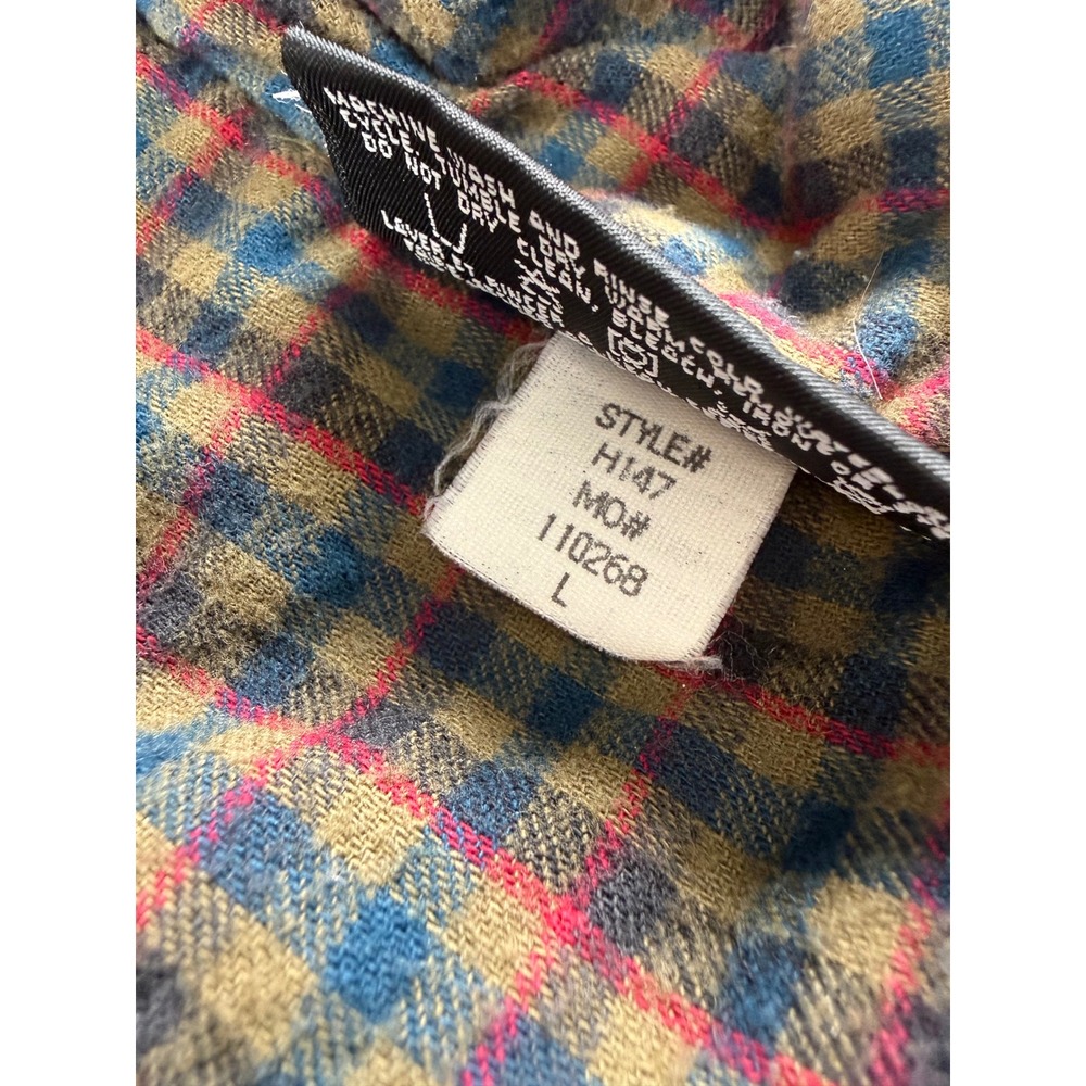 LL Bean Original Field Coat Mens Lrg Tan Excellent Primaloft Flannel Lined H147. - Picture 3 of 10